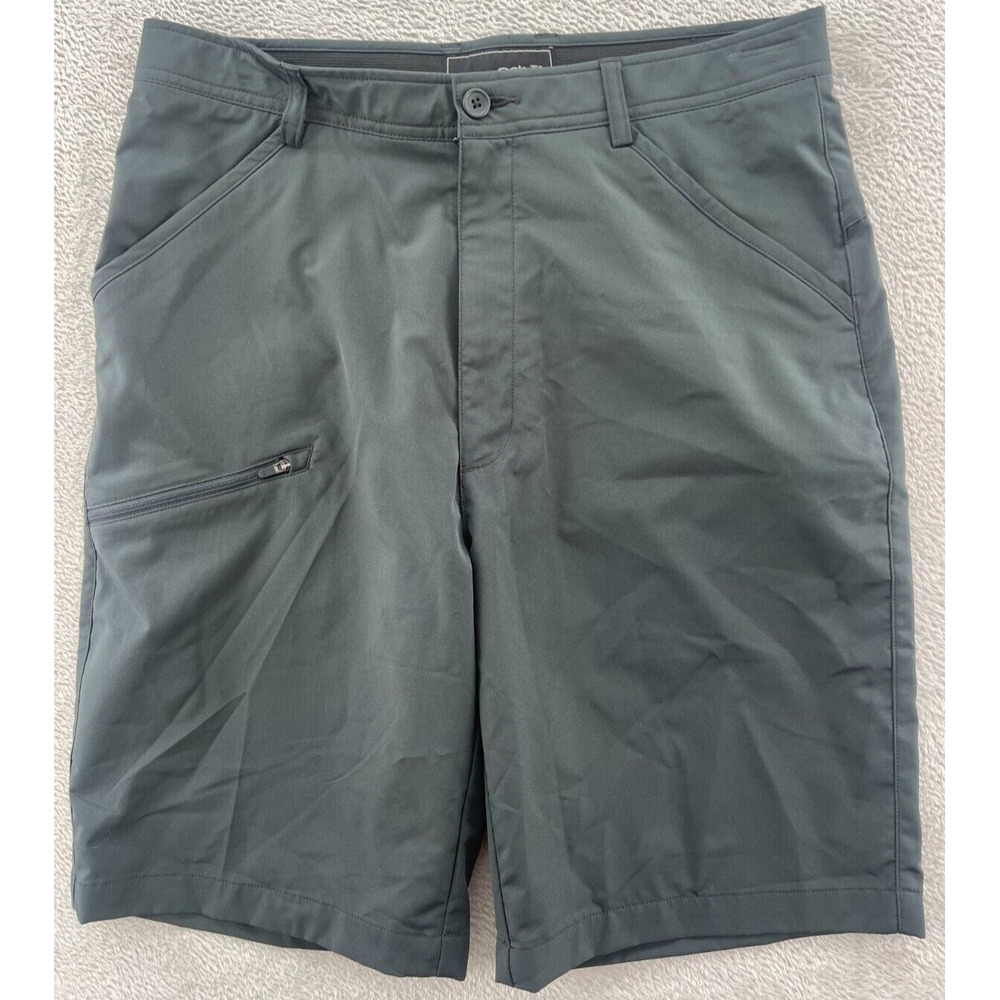 Oobe Shorts Mens Sz 32 Chinos Black Hybrid Performance Uniform 9" Inseam